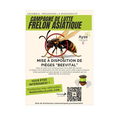 Lutte contre le frelon asiatique : devenez acteur !Recevez un piège “BEEVITAL”