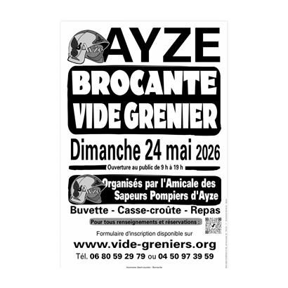 Brocante des pompiers à Ayze