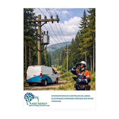 Inspection des lignes électriques par Keenergy