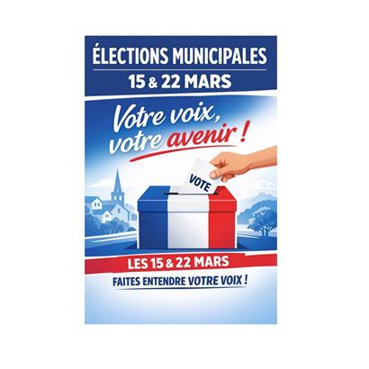 Élections municipales – 15 & 22 mars 2026
